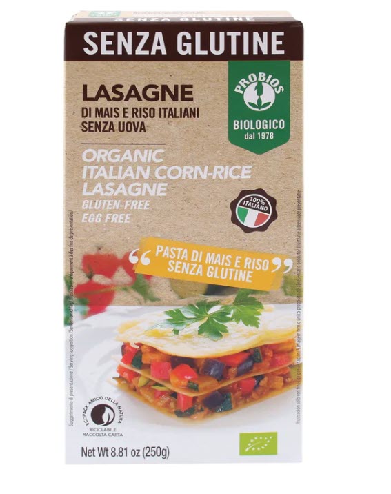 Organic Gluten Free Corn-Rice Lasagne