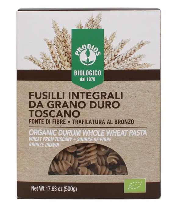 Organic Whole Wheat Spirals