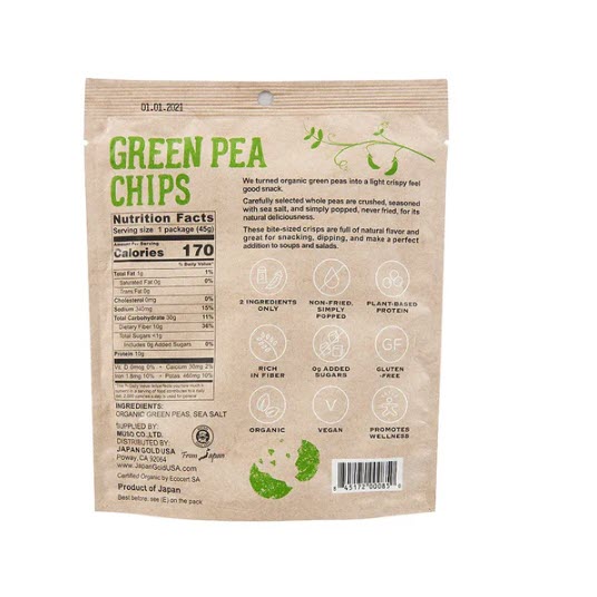 Organic Green Peas Chips