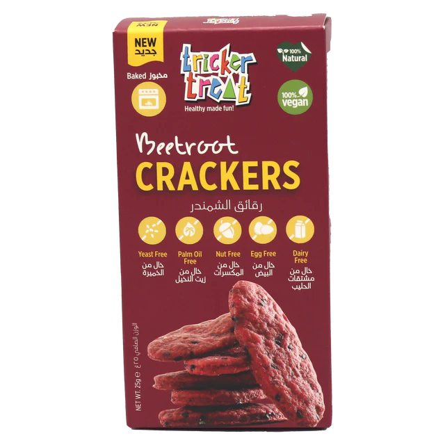 Tricker Treat Beetroot Crackers