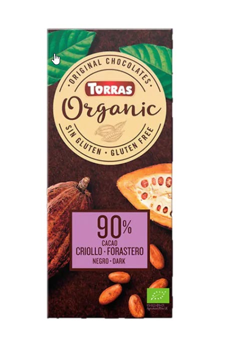 Organic Dark Chocolate 90% Cocoa
