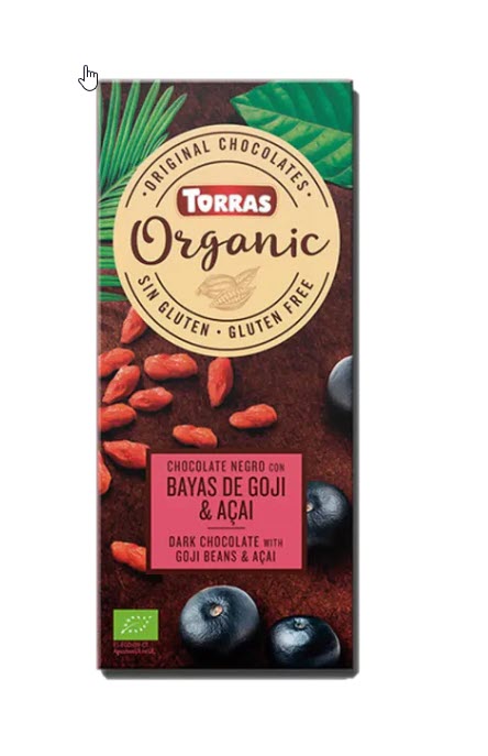 Organic Dark Chocolate with Goji Beans & Acai