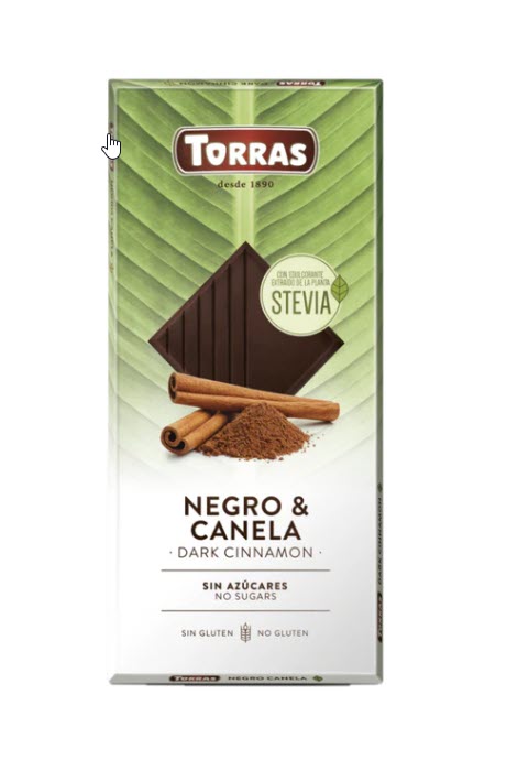 Stevia Dark & Cinnamon Chocolate