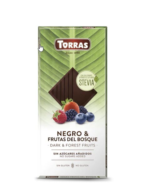 Stevia S/F Dark & Forest Fruits Chocolate