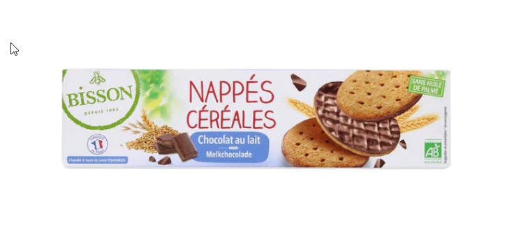 Organic Milk Chocolate Cereal Topped Biscuits