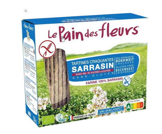 Organic Gluten Free Buckwheat Crispbread - No Salt