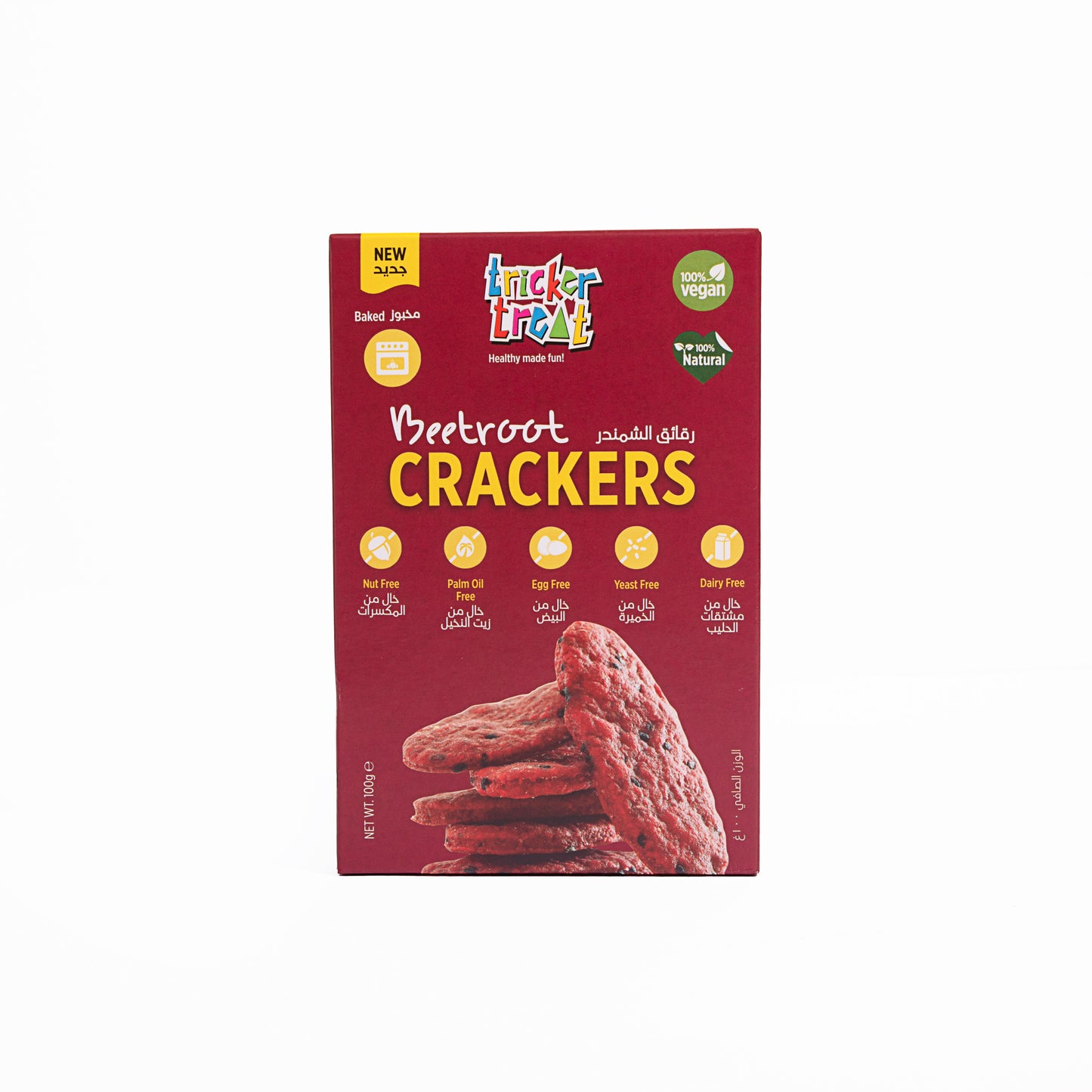 Tricker Treat Beetroot Crackers