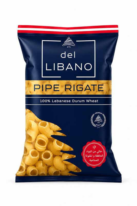Del Libano Pipe Rigate – 100% Lebanese Durum Wheat