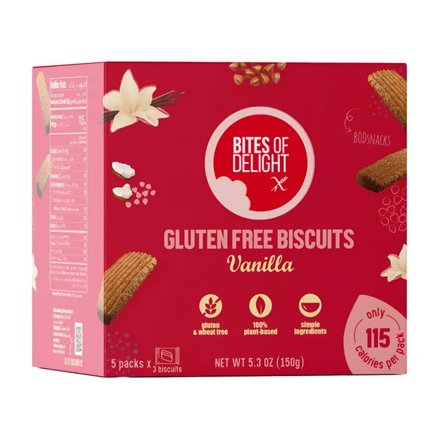 Bites of Delight vanilla biscuits 150 g package
