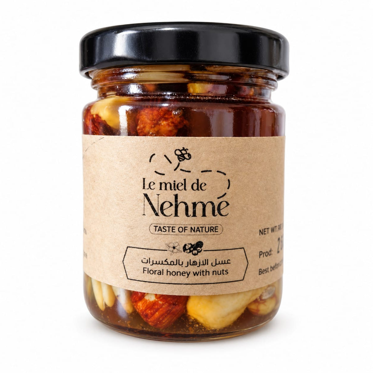 Floral Honey with Nuts – 140g