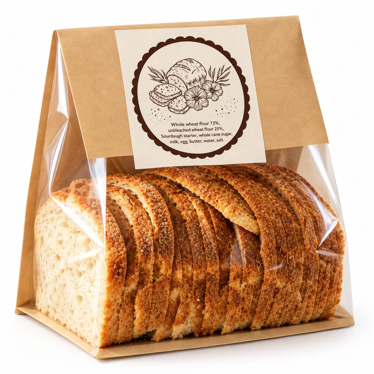 Whole Wheat Sourdough Toast