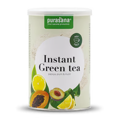 Instant Green Tea product packaging