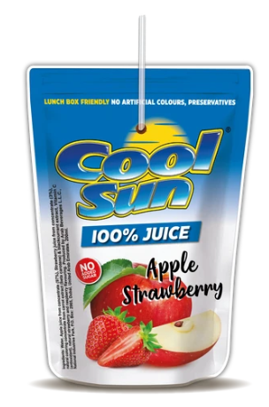 Apple Strawberry 100% Juice - No added Sugar