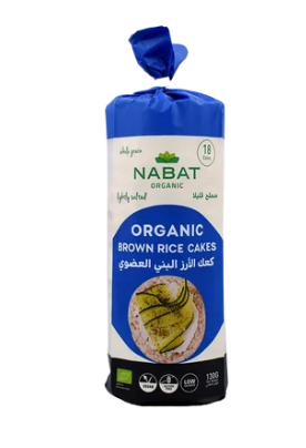 Organic Brown Rice Cakes Lightly Salted product packaging